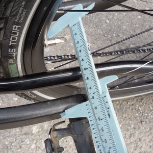 medindo o q-factor de uma bicicleta