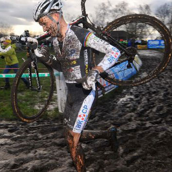 Cyclocross videos - indoor cycle the mud with us!